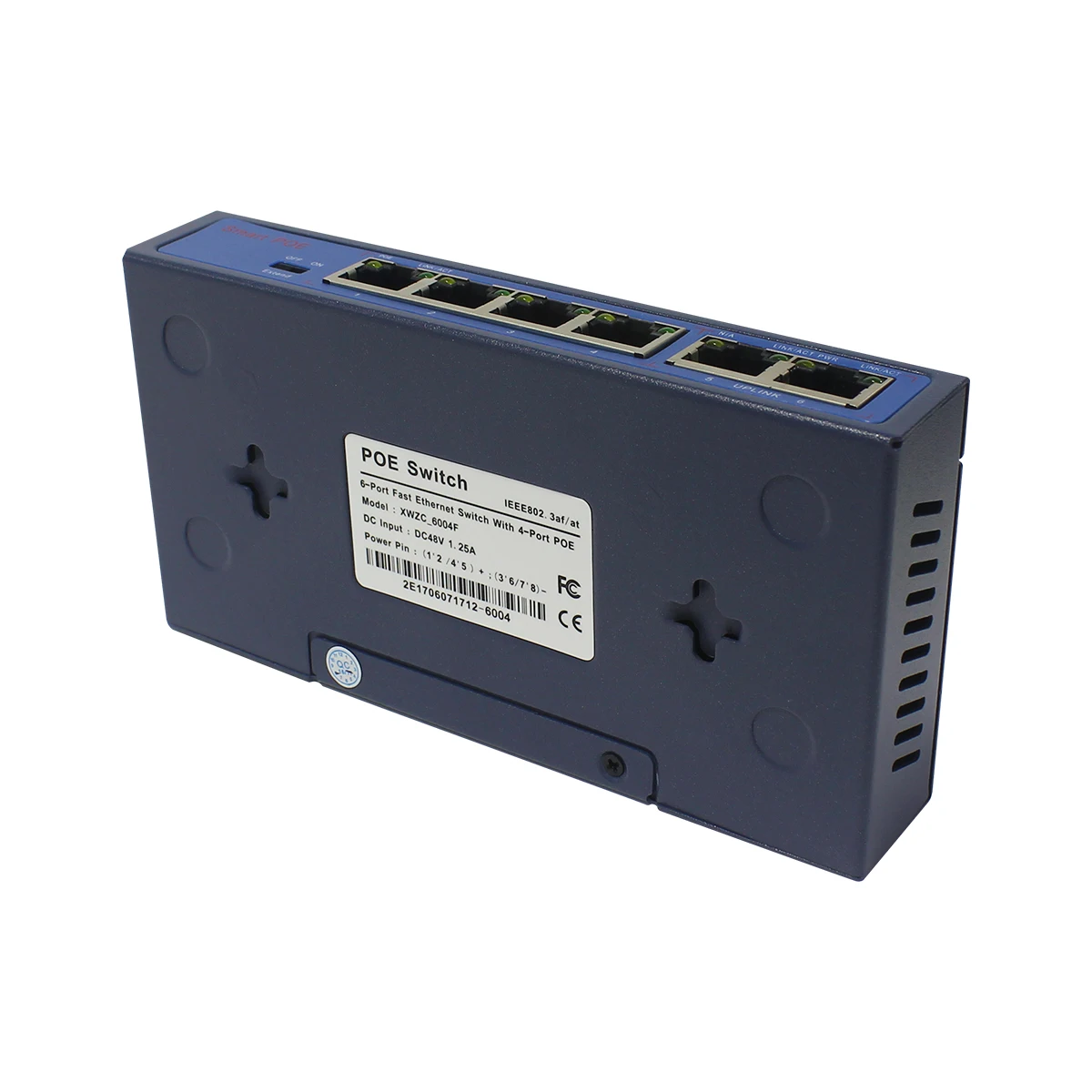 ESCAM 4+2Channel Fast Ethernet POE Switch for Network POE IP Cameras Spliter
