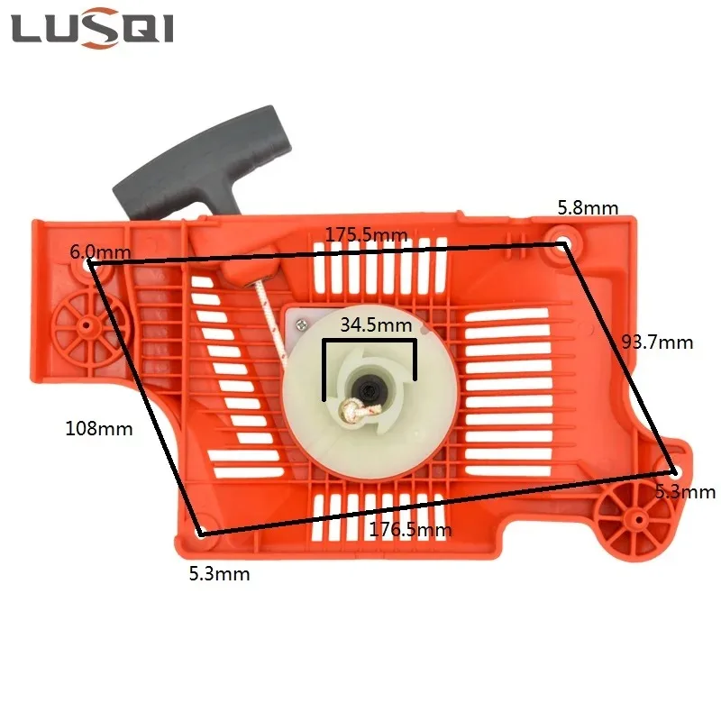 LUSQI Recoil Starter Chainsaw Handle Rewind Engine Start Repair Part For Husqvarna 50 51 55 Factory Direct Sales