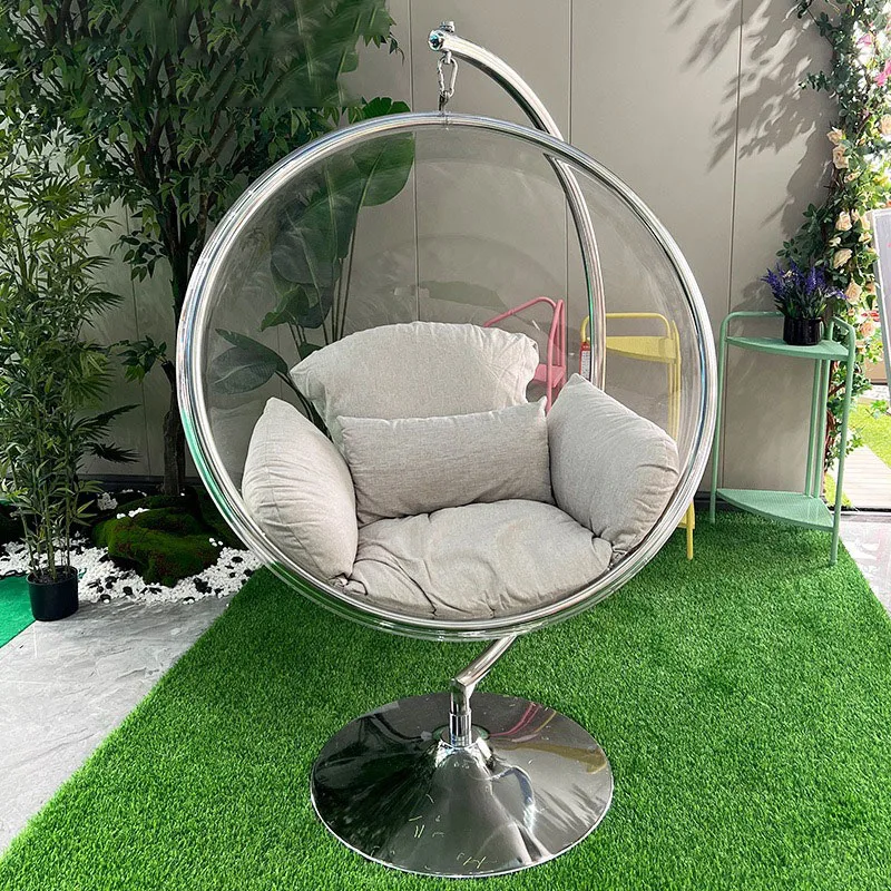 

Outdoor Garden Hanging Chair Swing Shaking Chairs Acrylic Hanging Hammock Swing Nordic Leisure Balcony Terrace Rocking Chairs