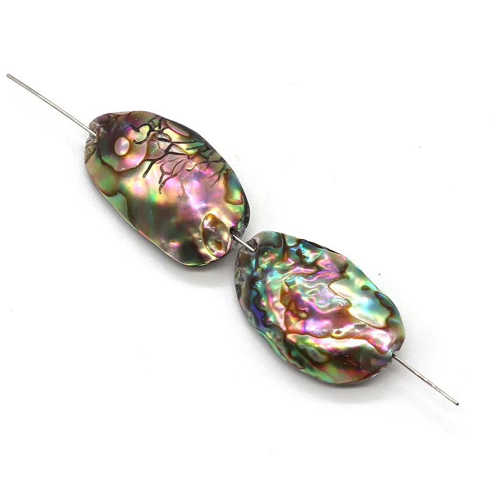 2pcs Natural Abalone Shell Irregular Abalone Beads 13-30mm Charm Fashion Jewelry DIY Necklace Earrings Bracelet Making Accessory