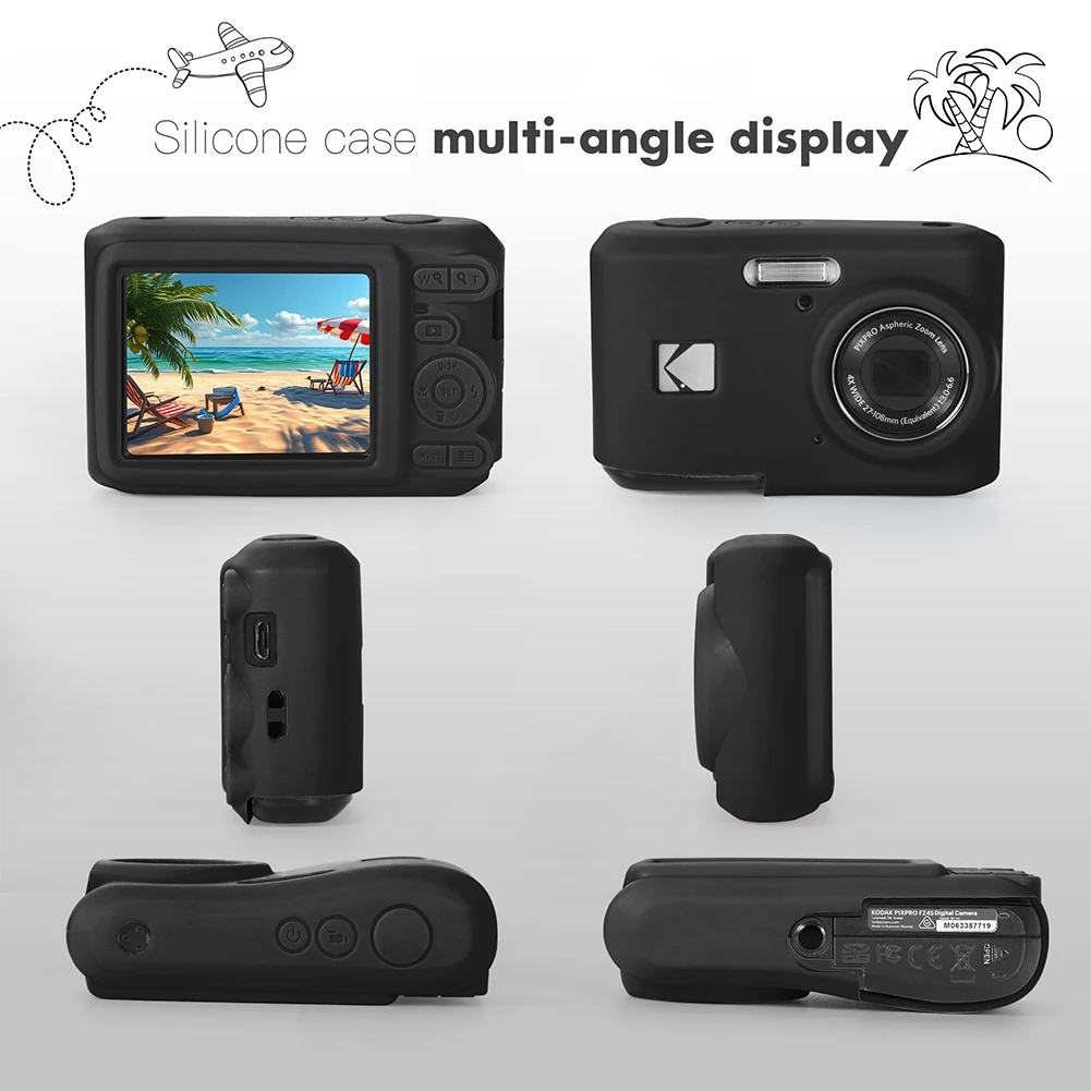 ل KODAK PIXPRO FZ45 غطاء كاميرا رقمية ارتداء مقاومة سليم صالح حقيبة الكاميرا غطاء الجسم كاميرا السفر في الهواء الطلق كاميرا حماية