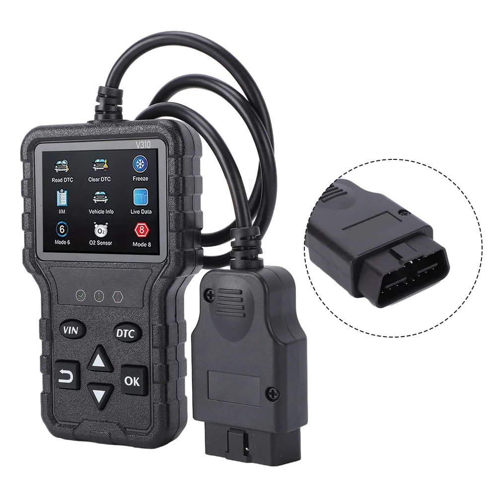 For all In For OBD2 Diagnostic Scanner with Voltage Tester for OBDII Vehicles Read Fault Codes Clear Codes Real Time Data