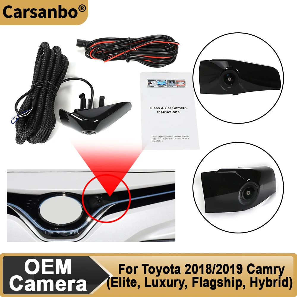 

Carsanbo For Toyota ​​​​​​​2018 2019 Camry Camera Vehicle AHD 1080P 150 Fisheye Car Front View Camera Waterproof Parking Monitor