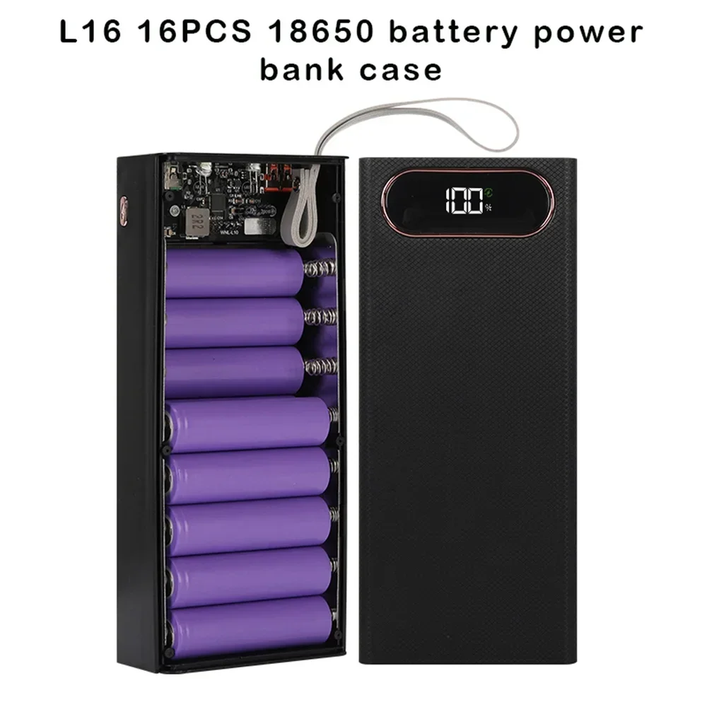 

L16 18650 Battery Case USB Welding Free Power Bank Case Portable QC 3.0 PD DIY Shell Housing For Powerbank Without battery