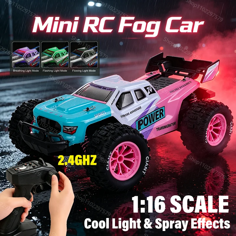 Mini Coches RC con Control Remoto, Buggy 4x4, Escala 1:16, 2.4G, Radio Control, Derrape, Carreras, Escalada, Vehículo Todoterreno, Juguete para Niños