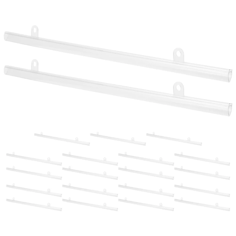 

20pcs Pvc Poster Hanging Rod 40Cm Lightweight Display Rail For Posters Banners Ads In Malls Supermarkets Retail Spaces Poster