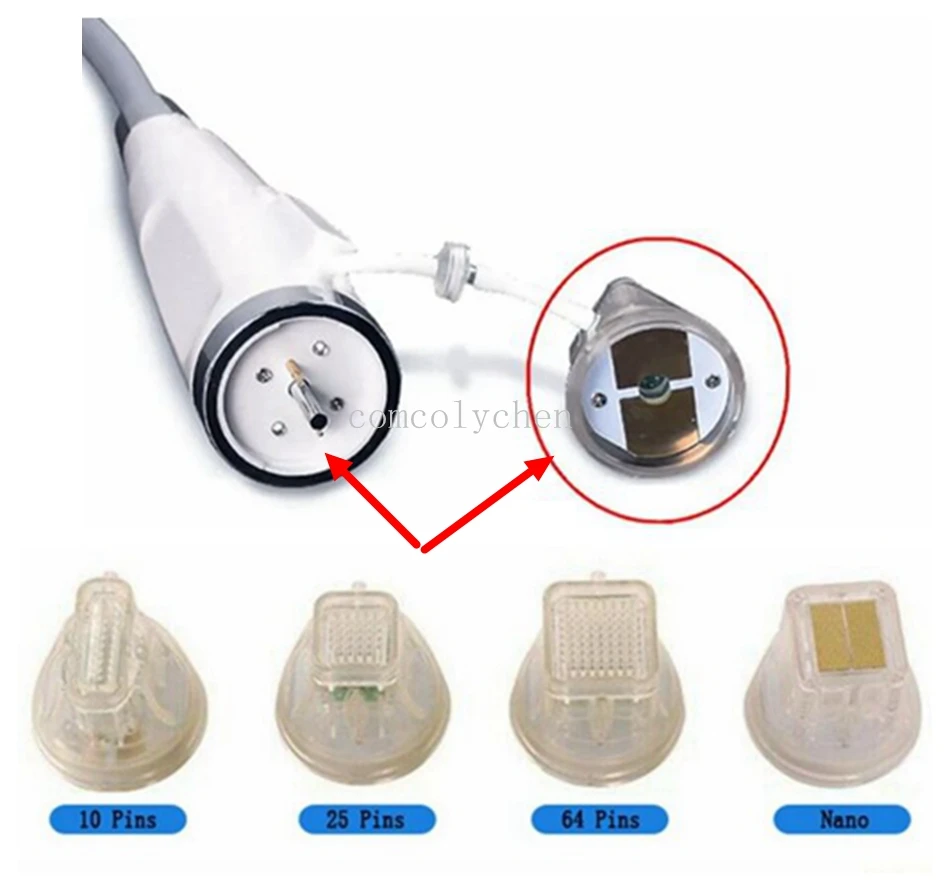 Ouro descartável chapeado cartucho Microneedling do RF, micro máquina da agulha RF, marcas de estiramento da acne, 10, 25, 64, pinos Nano