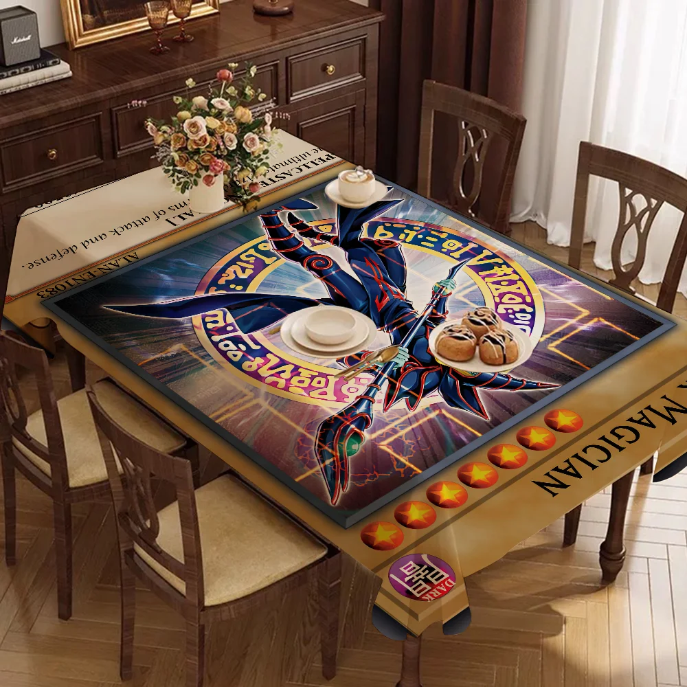 

Cartoon Anime Yu-Gi-Oh MONSTER CARD Tablecloth Waterproof Stain Resistant Party Decoration Restaurant Tablecloths 90X140cm