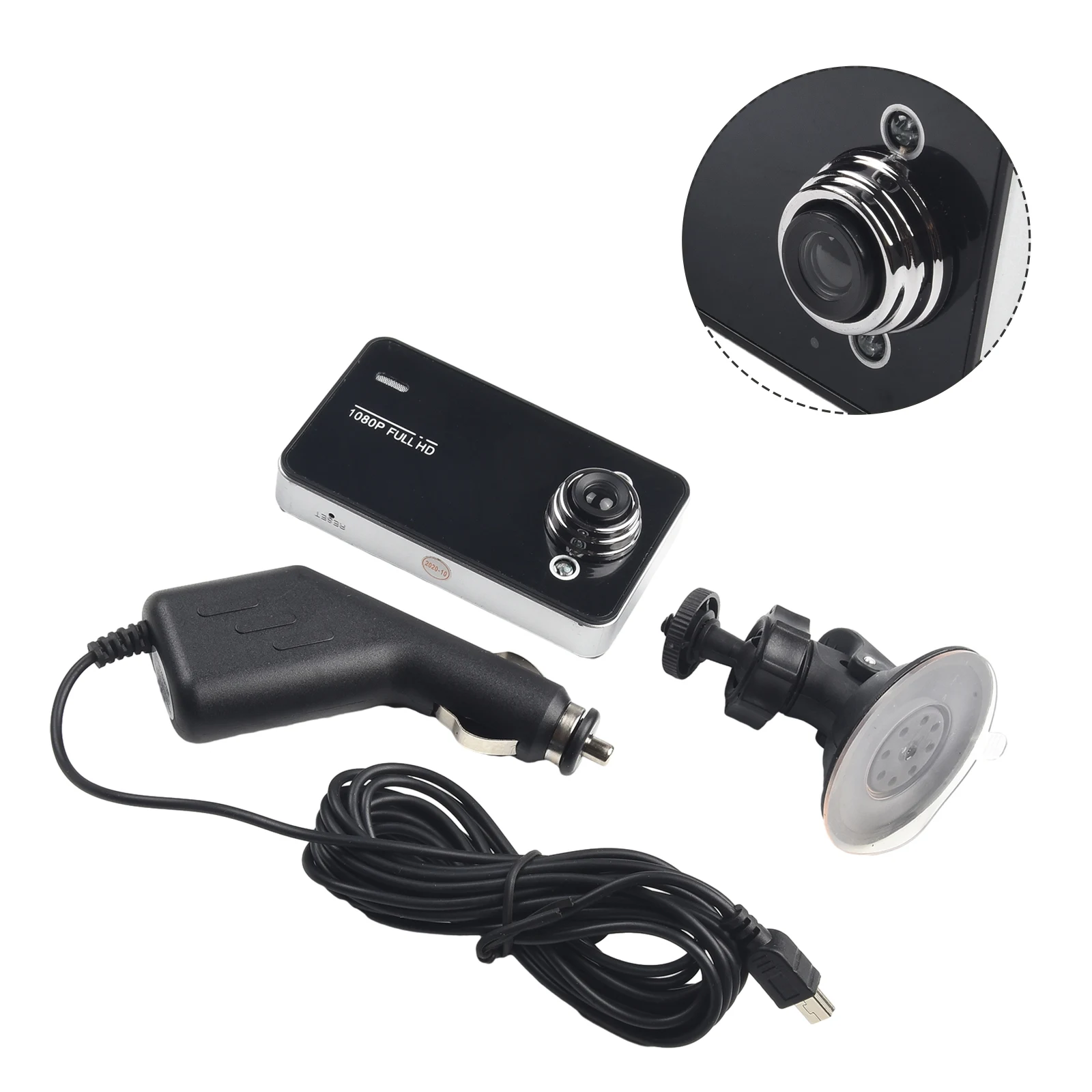 HD 1080P Car DVR Dual Lens Front Camera Dash Cam Video Recorder 6 IR light G-sensor loop-recording Car DVR/Dash Cam