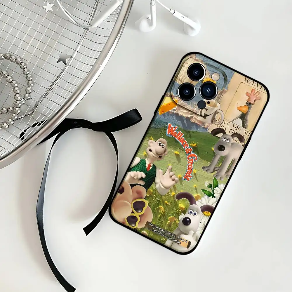 حافظة هاتف D-WallaceS وT-Gromit-Es لهاتف آيفون 17 16 15 11 12 13 14 Pro Max 16 Plus 15Pro MAX