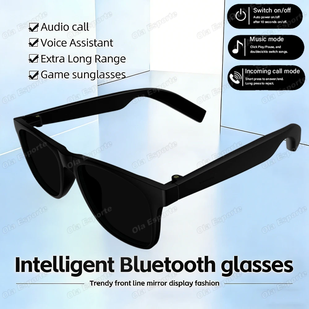 

2026 New Smart Glasses Wireless Call Sunglasses Multi-functional Anti-Blue Light Sunglasses Wireless Headset Men Women D11plus