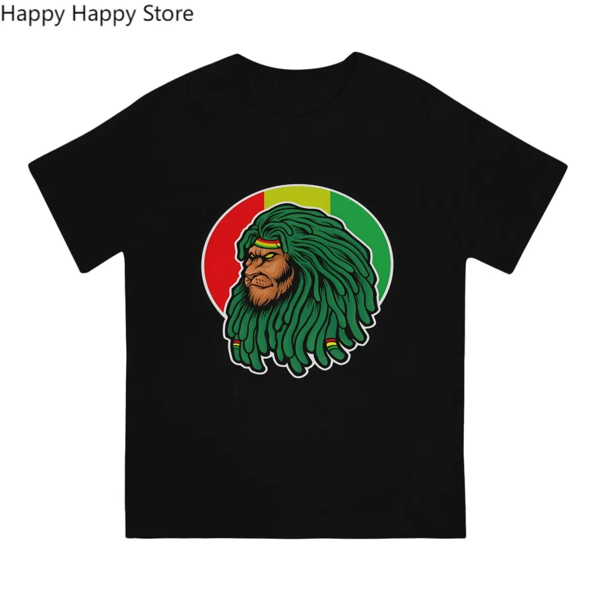 Jamaica Lion Newest TShirt for Men Dreadlocks Rasta Round Neck Polyester T Shirt Distinctive Gift Clothes Tops