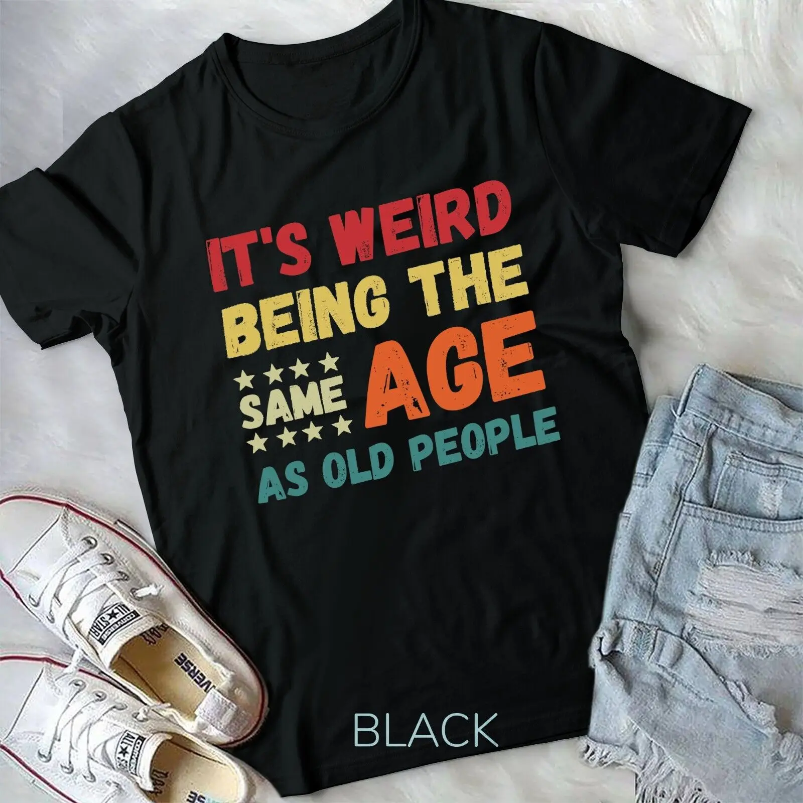 

Funny It's Weird Being The Same Age As Old People Christmas Unisex T-shirt