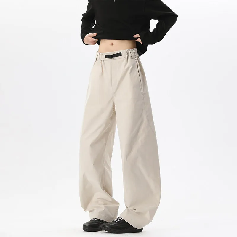 Spring New Style Shadowless Wall Quick-Dry Scimitar Straight-Leg Design Tall And Breathable Stylish Slimming Casual Pants