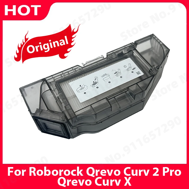 Original für Roborock Qrevo Curv 2 Pro /Qrevo Curv X Staubbox Ersatzteile Staubsauger Staubbehälter Zubehör
