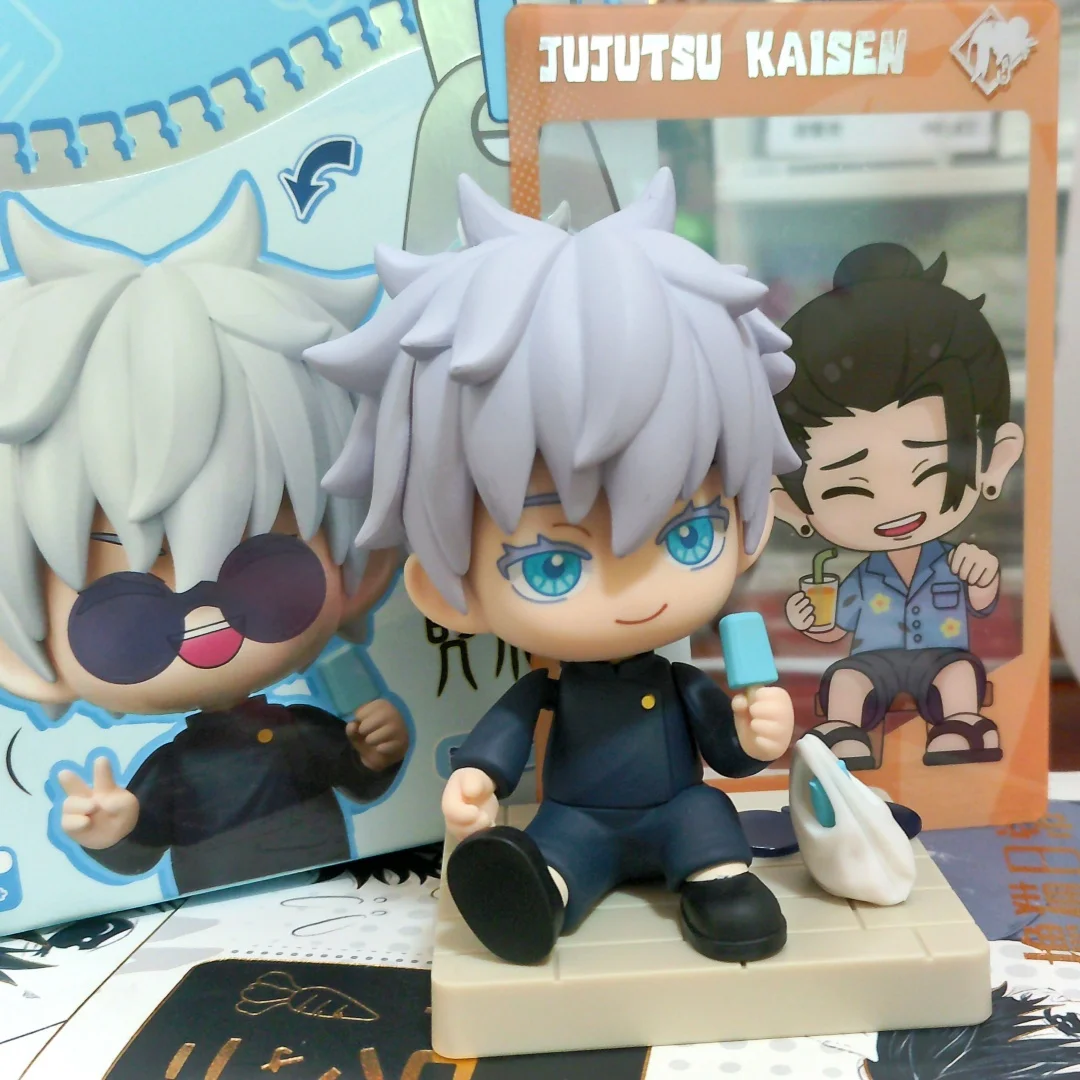 

Jujutsu Kaisen Satoru Gojo Action Figure Blind Box Green Blue Memories Series Surprise Cartoon Toy Gift for Fans