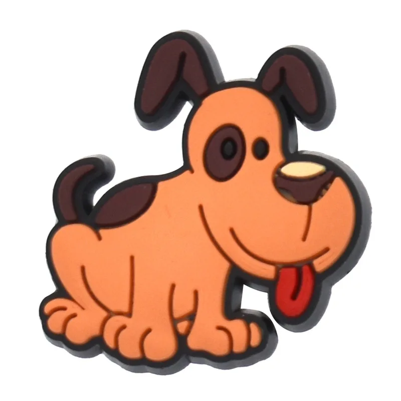 Cute dog small PVC soft rubber patch flat figure cartoon DIY accessory