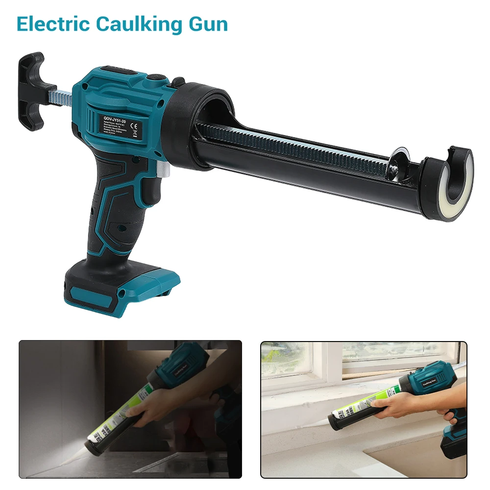 

Electric Glue Gun Glass Glue Caulking Gun 4 Speeds Wireless Doors and Windows Electric Sewing Glue Tool for Makita 18V Battery