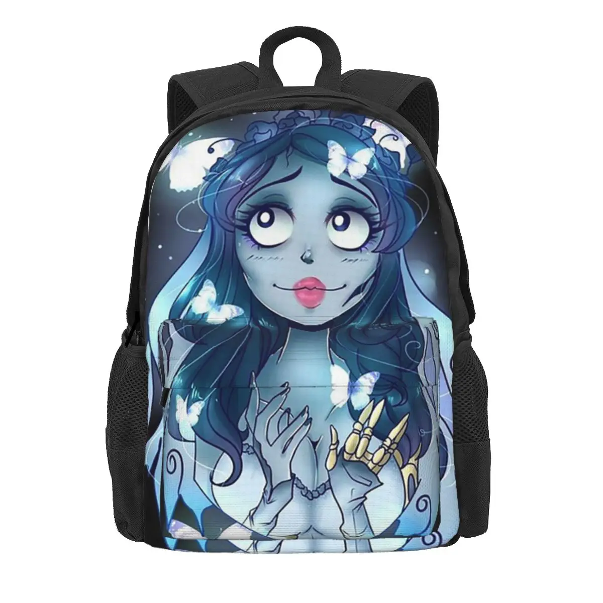 

Halloween Film Corpse Bride Ghost Tim Burton Backpack Daypack Boys Girls BookBag School Bag Shoulder Bags for Men Women