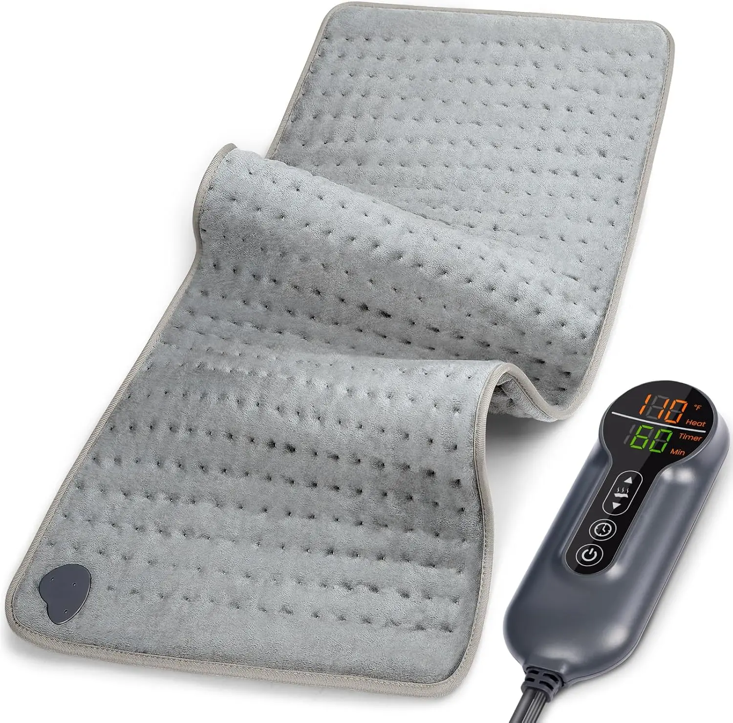 

Electric Heating Pad for Back Pain Relief, Moist Heat Therapy for Shoulder Knee Neck, 6 Settings Auto Shut Off Washable