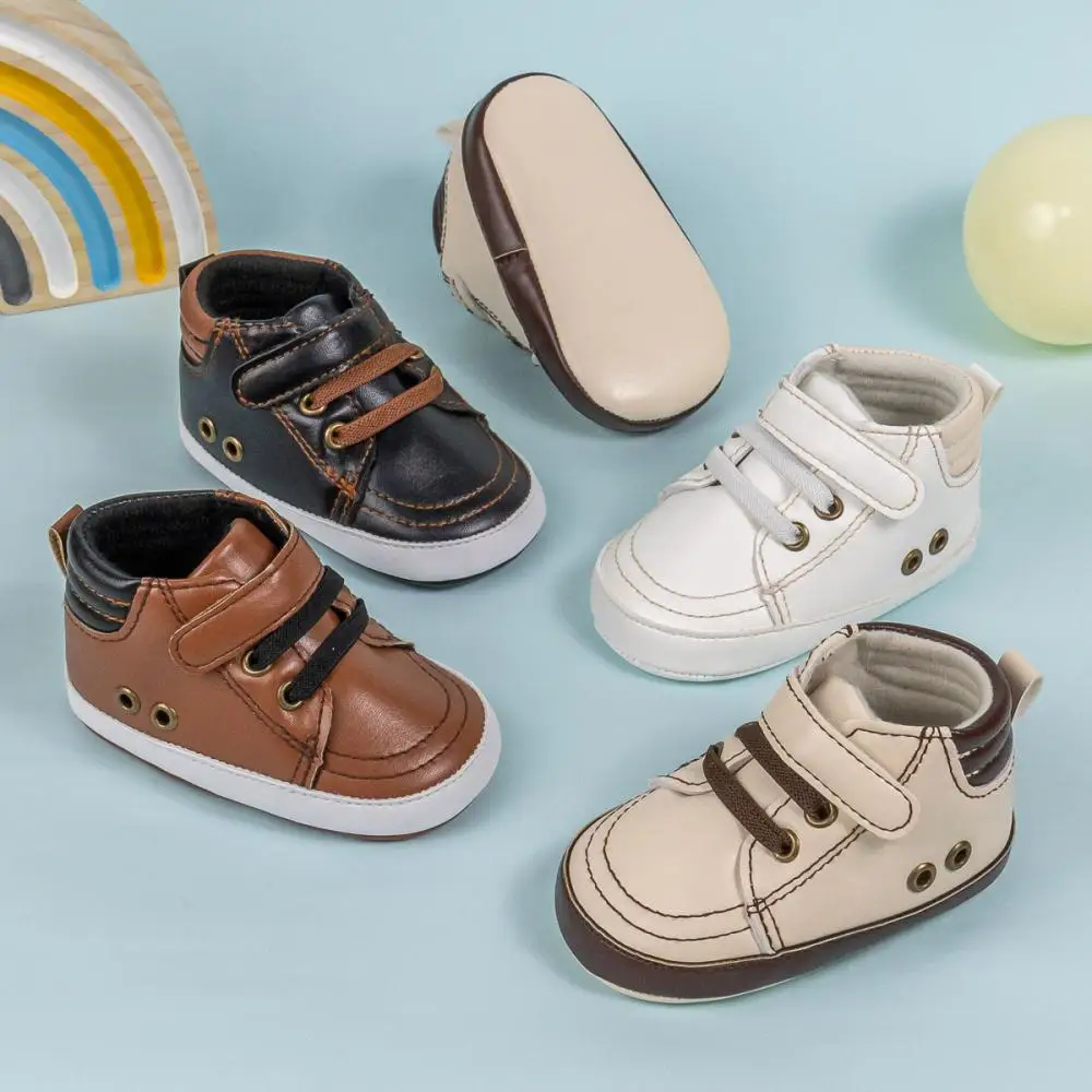 Four Seasons Versatile Newborn Baby Walking Shoes New Baby Casual Shoes Baby Boys Girls Colorful Soft Non-Slip Sneakers