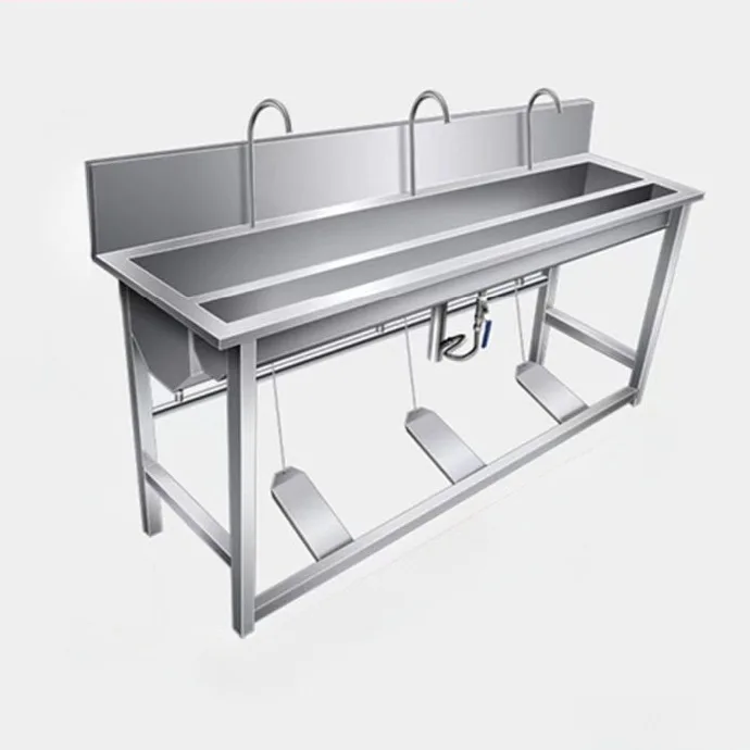 حوض تجاري من الفولاذ المقاوم للصدأ حوض الفندق مصنع أغذية رياض الأطفال حوض دواسة القدم #2