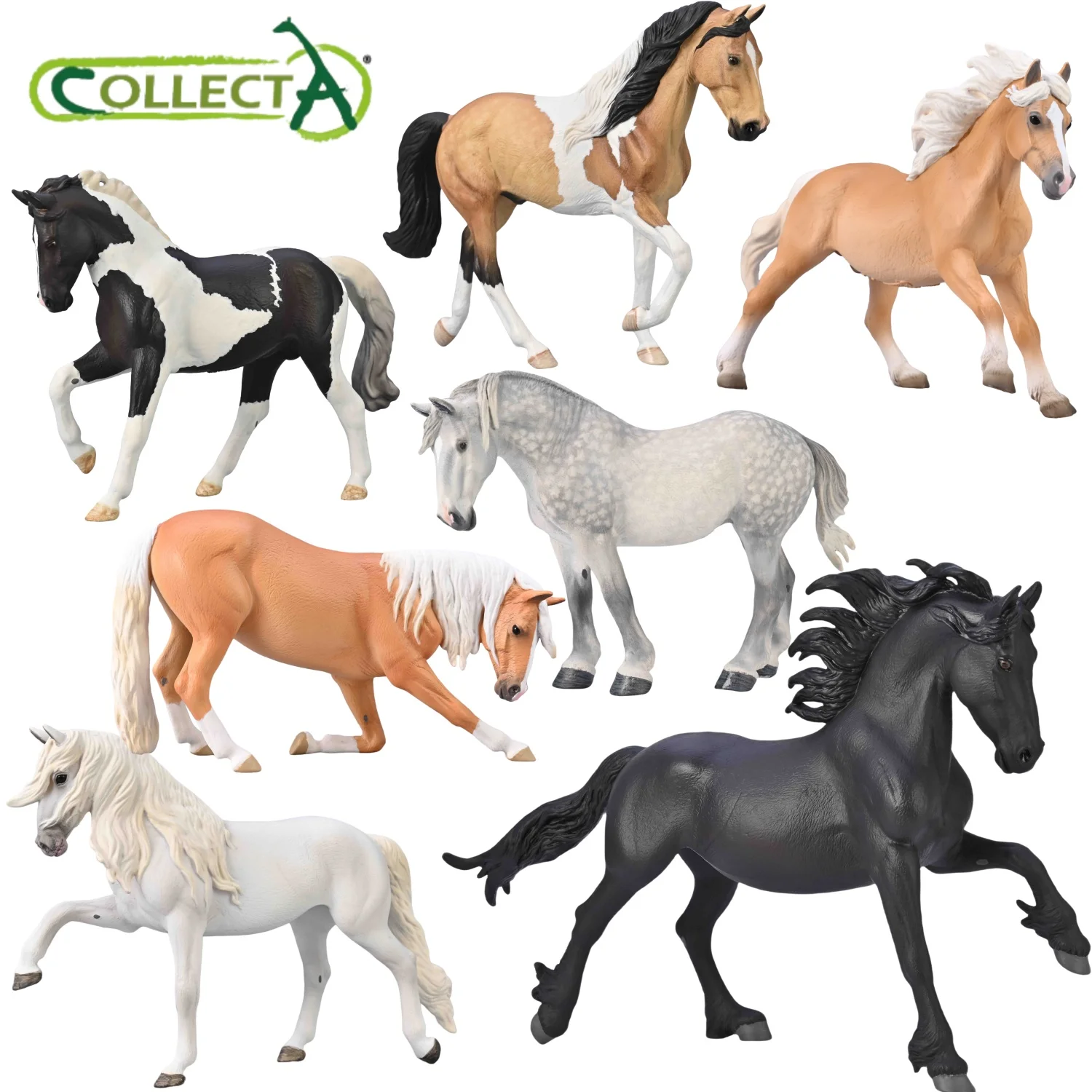 Collecta Lusitano Haflinger Lipizzaner Tennessee Walking Friesian Holandés Warmblood Horse Animal Juguetes Modelos Recoger in2025