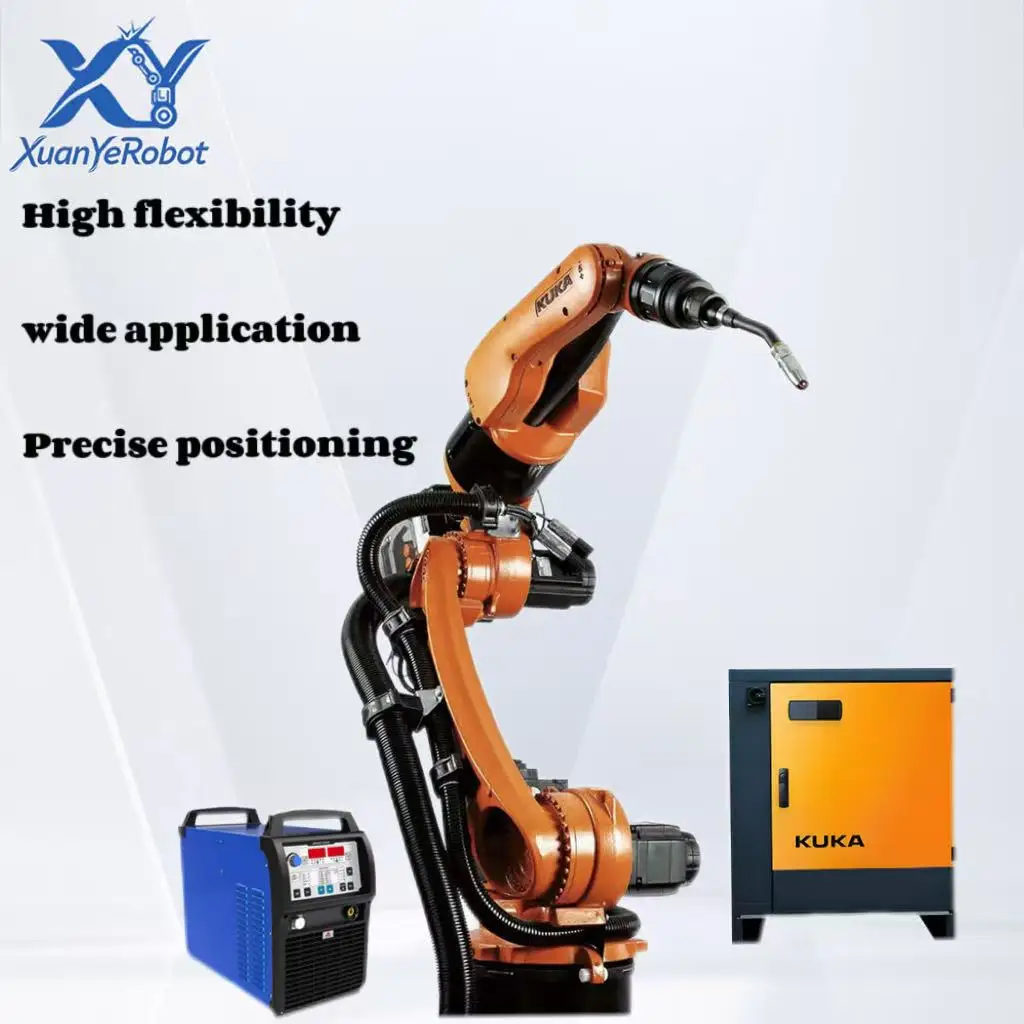KUKA 6 Axis Industrial Robot Arm PLC High Quantity Automatic Welding Handling Assembly Palletizing Robot System Energy Saving