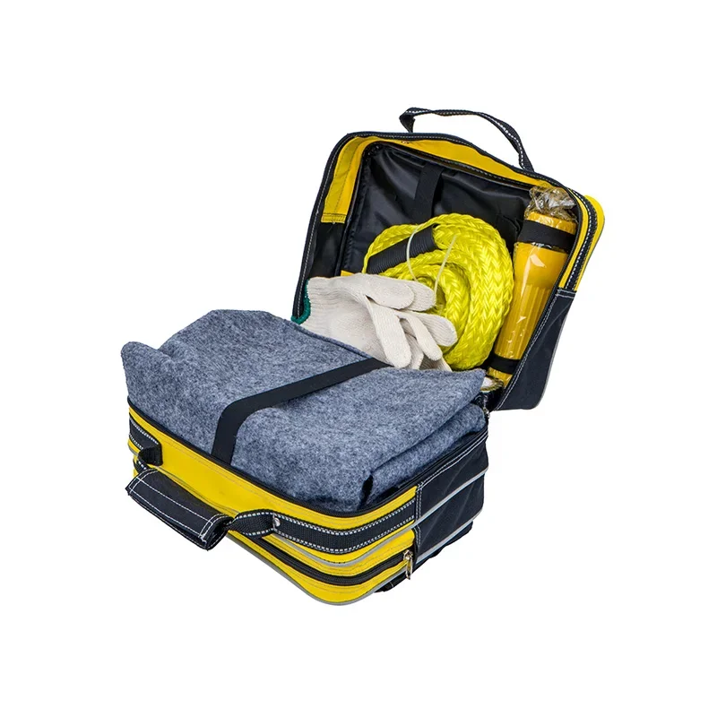 Wholesale Auto Survival case Tool Set Roadside Assistance Auto Car Emergency Kit With Jumper Cables fast
