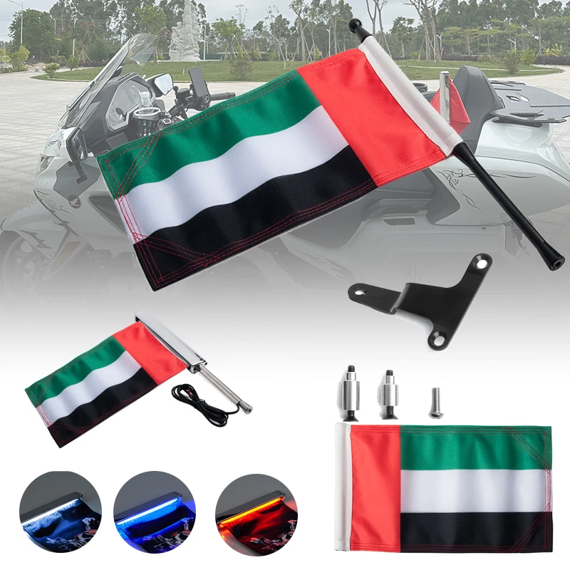 

PANICAL goldwing flagpole bracket for Honda Goldwing GL1800 F6B 21-25 Travel Box Flagpole Bracket Glowing Flagpole Accessories