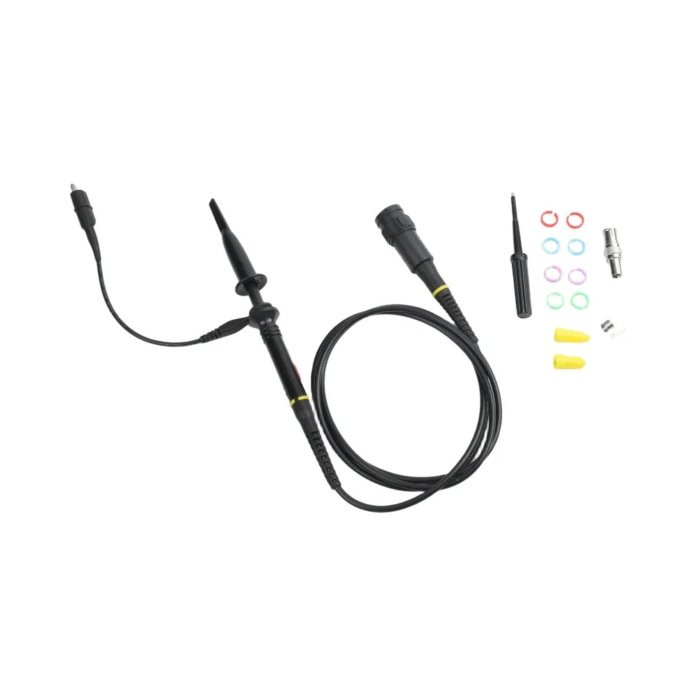 For BNC Devices 200Mhz Probe 130cm Secure Ground Connection Oscilloscope Probe Adjustable Compensation Capacitance