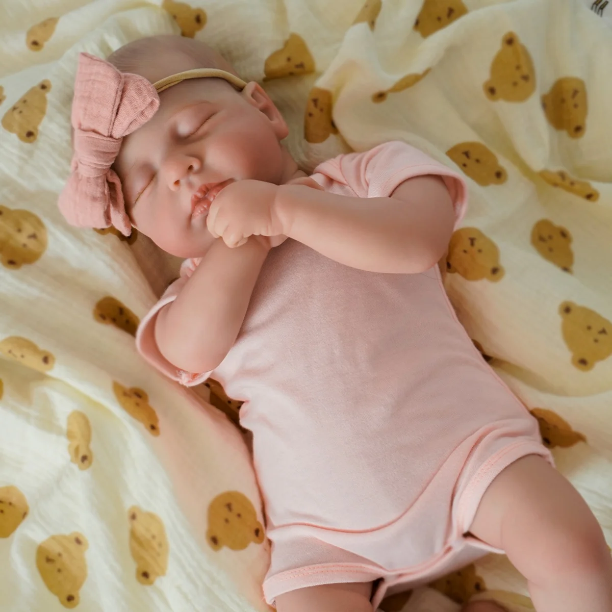 

Realistic Finished Rebirth Doll Birthday Gift Children's Playmate Rebirth Baby Doll Realistic Finished High Quality HandmadeDoll