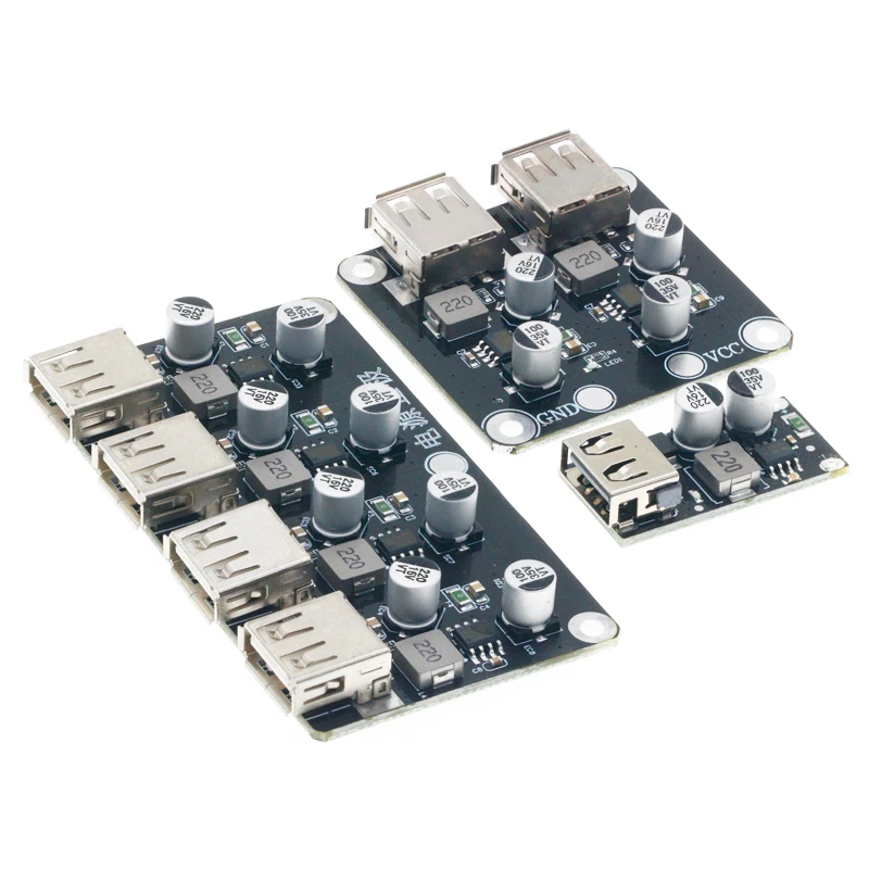 USB QC3.0 QC2.0 DC-DC Buck Converter Charging Step Down Module 6-32V 9V 12V 24V to Fast Quick Charger Circuit Board 3V 5V 12V