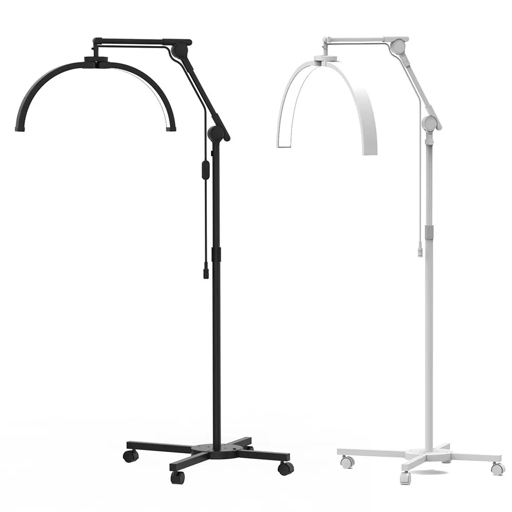 

28 Inch Floor Lamp Led Moon Light Half Lamp for Lash Extensions Half Moon Nail Light