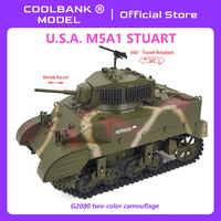 1/16 CoolBank RC tank USA stuart model Marine Corps Paint G2080-2  barrel recoil Great hobby gifts for boys.
