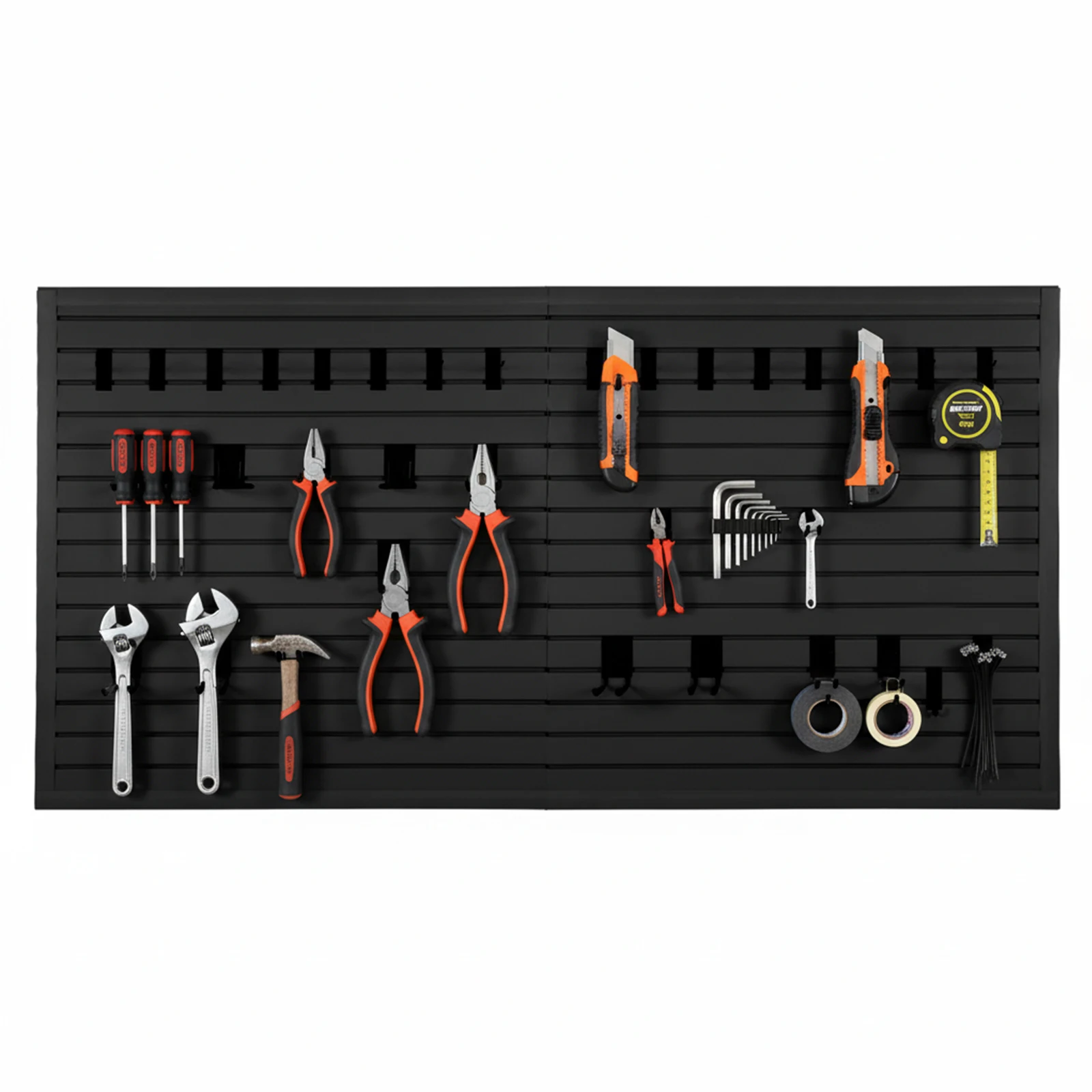 

Панели Slatwall 4x8 футов, перфорированная доска для инструментов, настенная полка из ПВХ для хранения в гараже