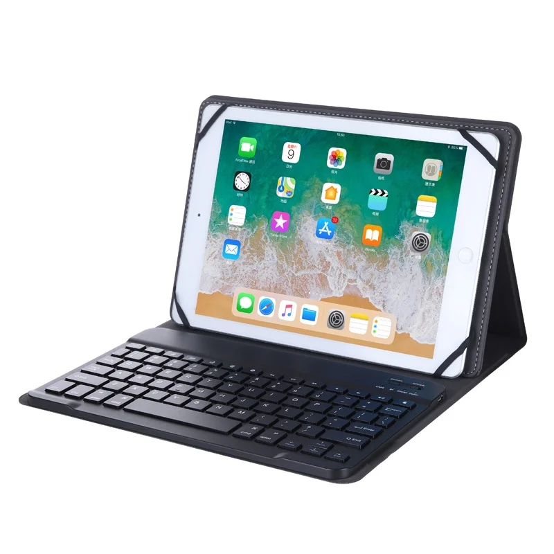 Doogee-タブレットPC用ワイヤレスBluetoothキーボード,レザーケース
