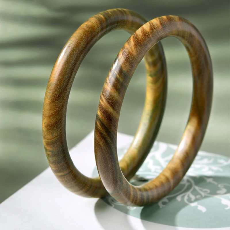

Vintage Precious Wooden Bracelet Charms Designer Round Cuff Bangles Bracelets Women Jewelry Accessories Ethnic Handmade Bangles