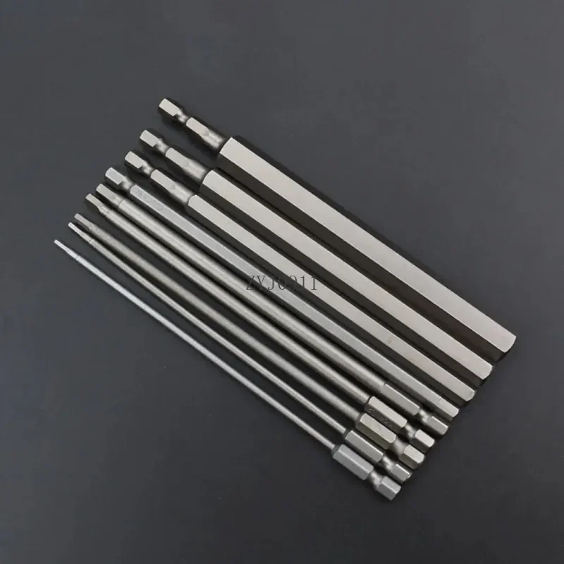 :7/10 pezzi punte da trapano per chiave a testa esagonale magnetica 50/100/150mm set di punte per cacciavite punta per chiave esagonale