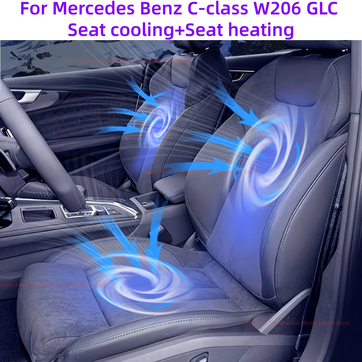 Seat heating Seat ventilation for Mercedes Benz C-class W206 GLC Seat cooling Automobile refit accessories Car appliances Fan