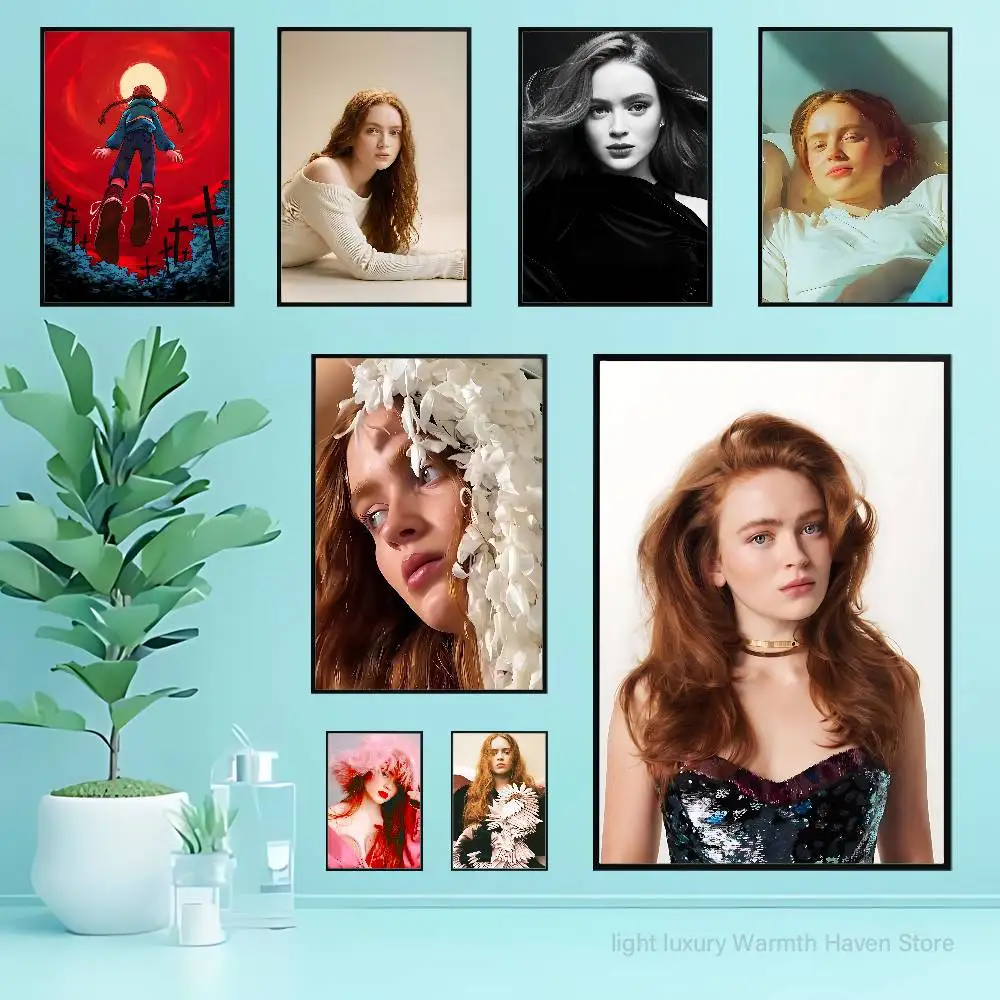 

Actor S-Sadie S-Sink Anime Wall Art Canvas Painting Poster For Living Room Home Decor Decoration Picture