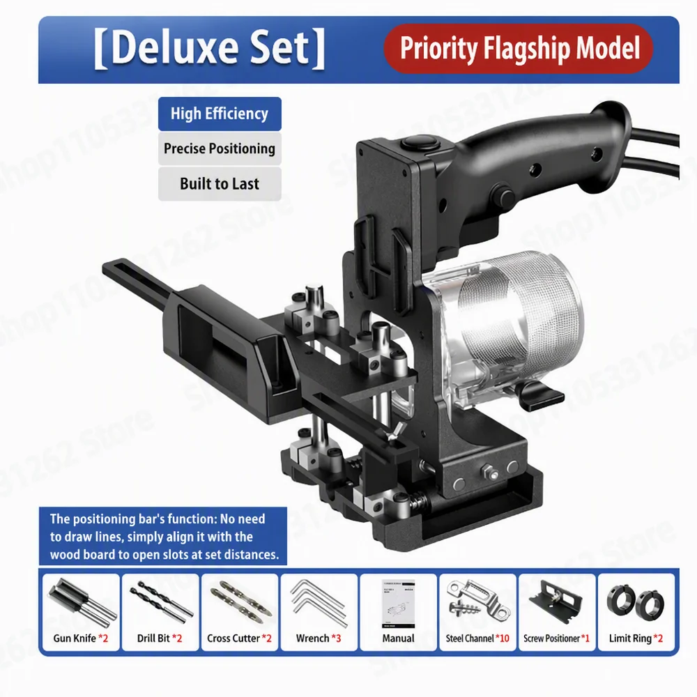 Router Table Slot Cutting Jig Woodworking Groove Making Tool for Hidden Connector Mortise Adjustable Aluminum Alloy