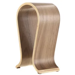 Walnut Wood U Shape Wooden Gaming Headset Stand stop Wooden Desktop Headphone Display Stand Holder Bracket Hanger Rack Gift