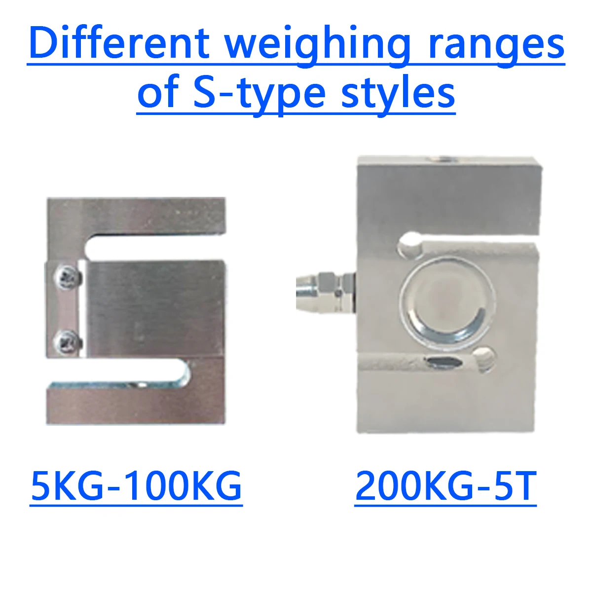 High Precision S-Type Load Cell 100kg-2t Tension Compression Sensor with Digital Weight Indicator Controller Relay Output