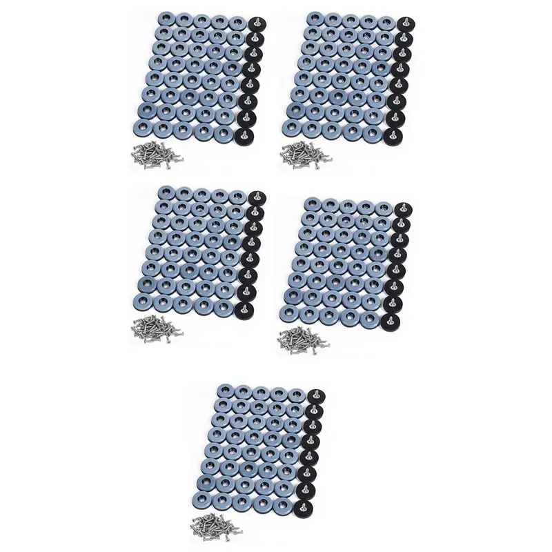 

ABBY-240Pcs Furniture Gliders PTFE Easy Moving Sliders With Screw Floor Protector For Tiled Hardwood Floors(25Mm Round)