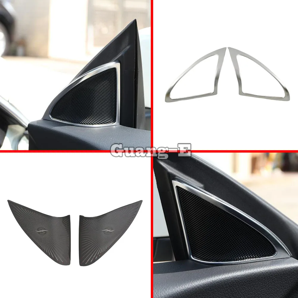 For Mercedes Benz GLA 2015 2016 2017 2018 2019 Car ABS Plastic/Steel Sticker A Column Audio Speak Window Windshield Side Hoods
