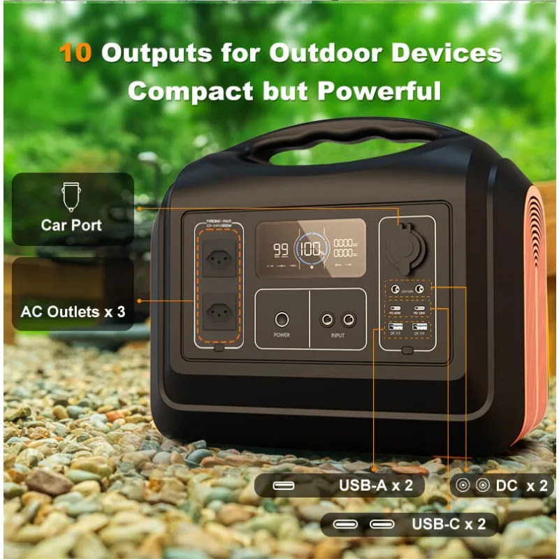 

Mobile Backup Home Lifepo4 Battery Banks Outdoor Pure Sine Wave Charging Camping Solar Generator 1800w Portable Power Station