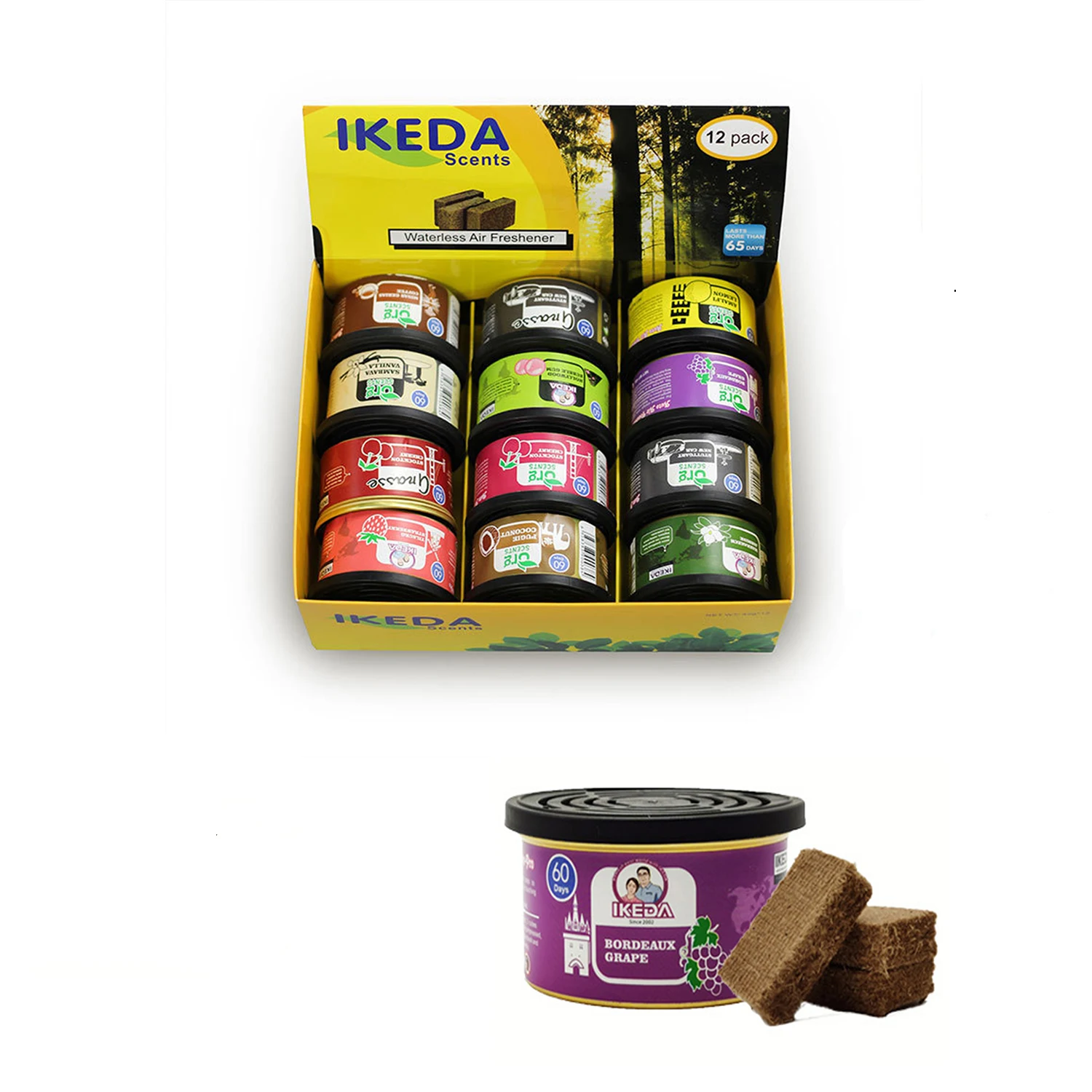 

Small wood incense can truck carrying perfume, car aroma diffuser, high-end feel, car aroma diffuser, car interior fragrance