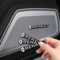 New Car Audio Decorate 3D Aluminum Badge Emblem Stickers For Renault Megane 2 3 Duster Logan Clio 4 Scenic 2 Captur