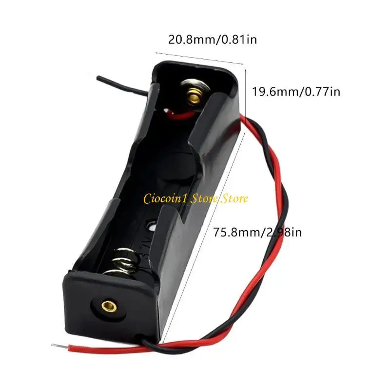 A3PC Universal 18650 Battery Holder & Charging Station Base With Thick Gauge Wire Supporting 1-4 Cell Configurations